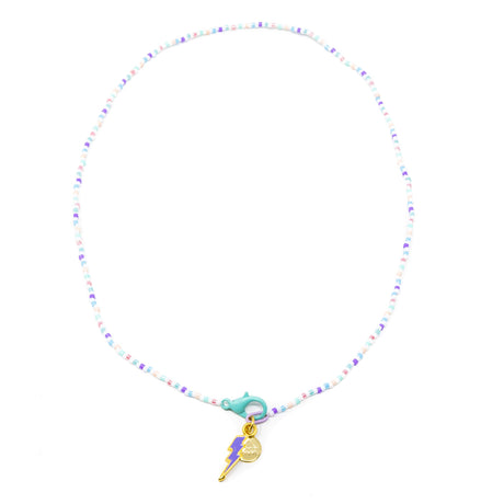Thinking of You Lavendar Lightening Charm Necklace