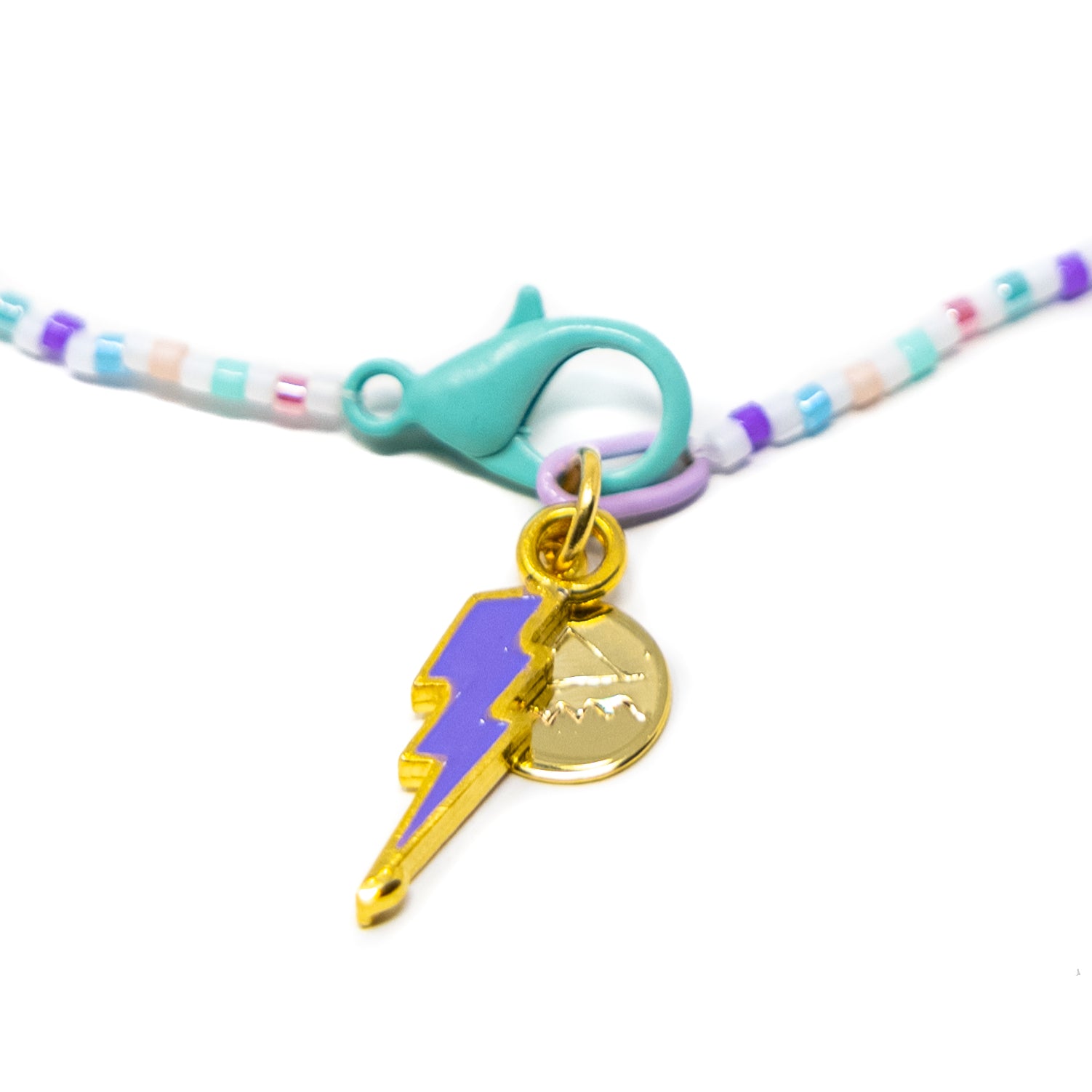 Thinking of You Lavendar Lightening Charm Necklace
