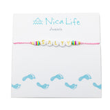 Pink SALTY Wear Your Heart Anklet in Gold