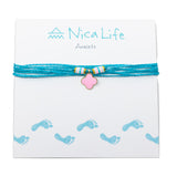 Light Pink Clover Charm Anklet