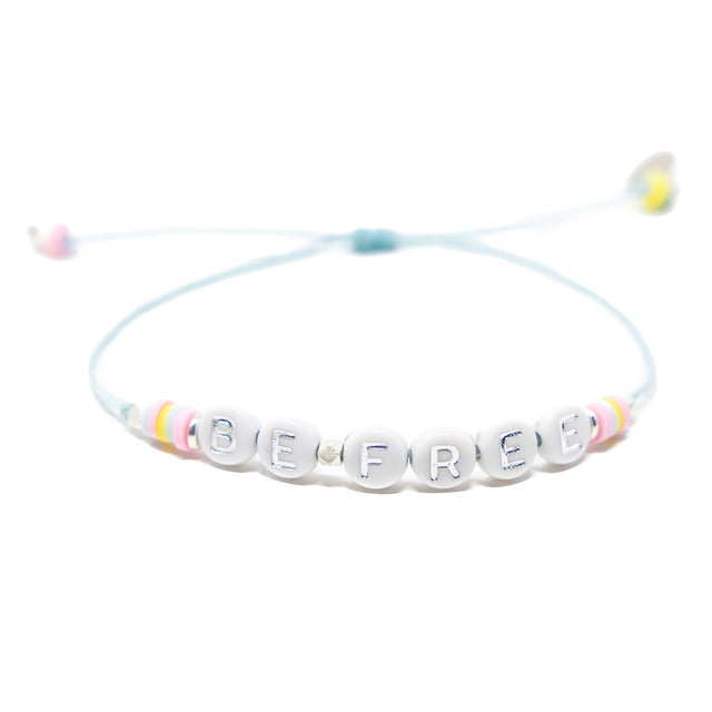BE FREE Wear Your Heart Bracelet in Blue