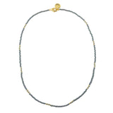Denim & Sparkle Gold Simple Statements Necklace
