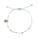 Cucumber & Silver Bead Bracelet