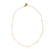 Peachy & Gold Bead Necklace