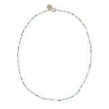 Dessert Sunset & Silver Bead Necklace