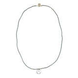 Denim & Silver Wave Charm