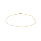 Peachy & Gold Bead Necklace