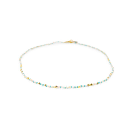 Playa & Gold Bead Necklace