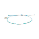 Teal & Silver Bead Bracelet