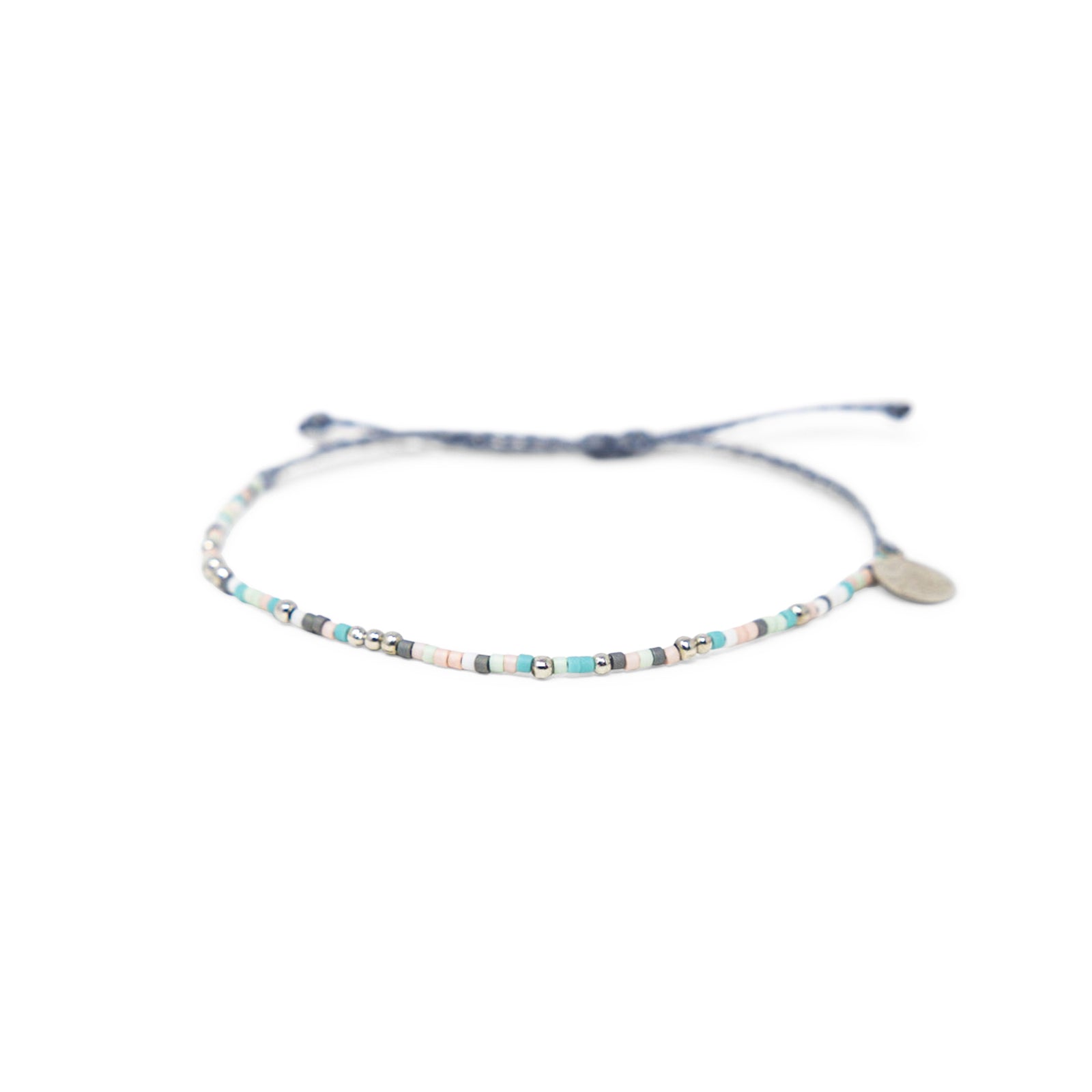 Dessert Sunset & Silver Bead Bracelet