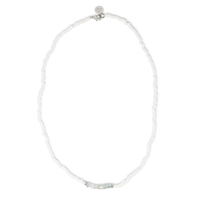 Aquamarine & Silver Intention Necklace