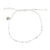 White & Silver Bead Anklet