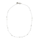 White & Silver Bead Necklace