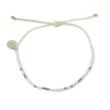 White & Silver Bead Bracelet