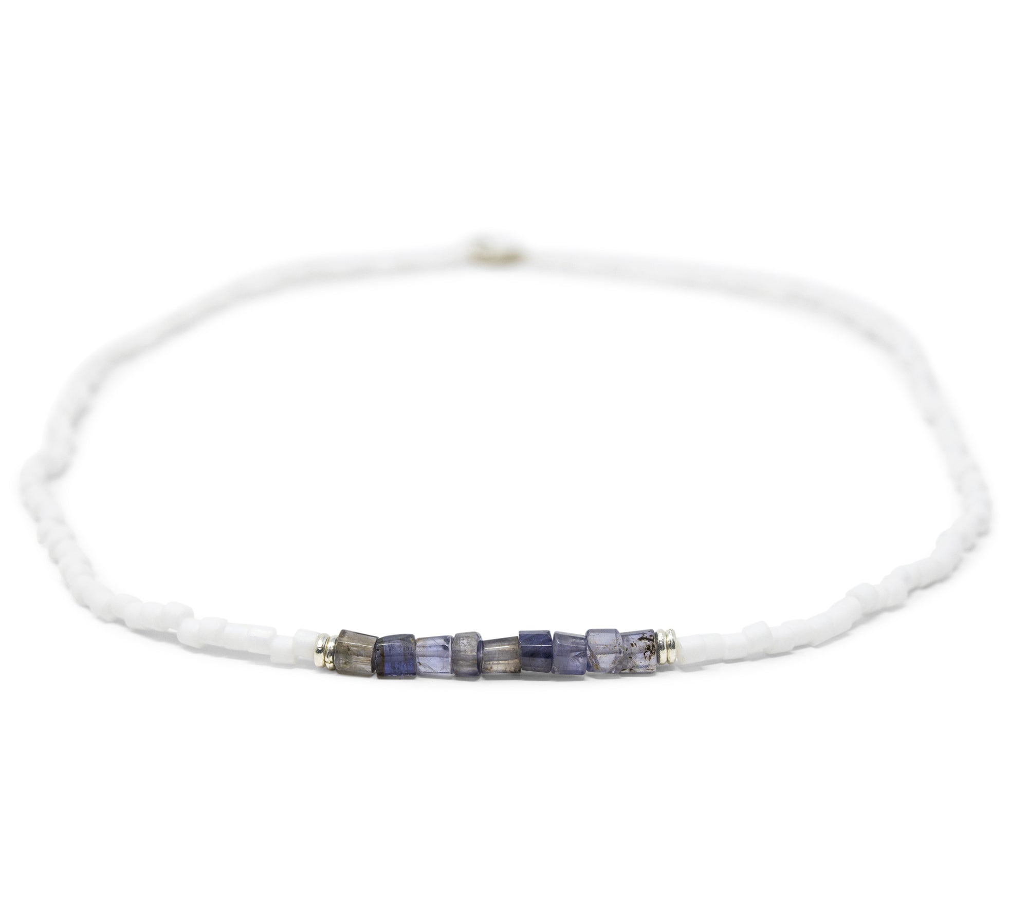 Iolite & Silver Intention Necklace