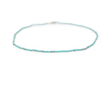 Teal & Silver Bead Necklace