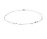 White & Silver Bead Necklace