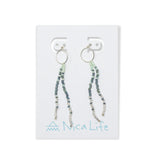 Denim & Cucumber w/ Silver Surfer Dangles