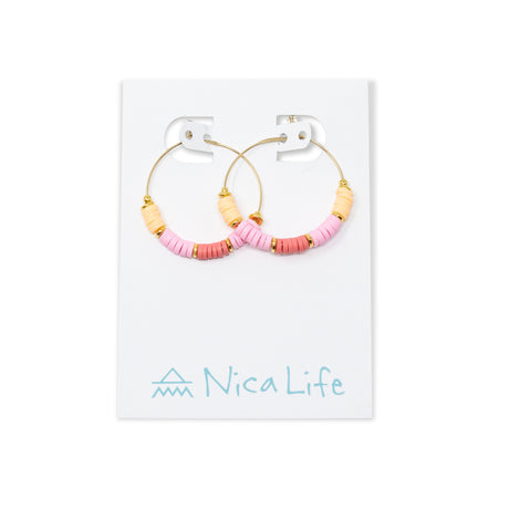 Cali Surfer Sunburst w/ Gold Hoops