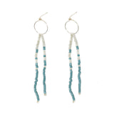 Secret Garden - Surfer Dangles,Wildflower Colors in Silver
