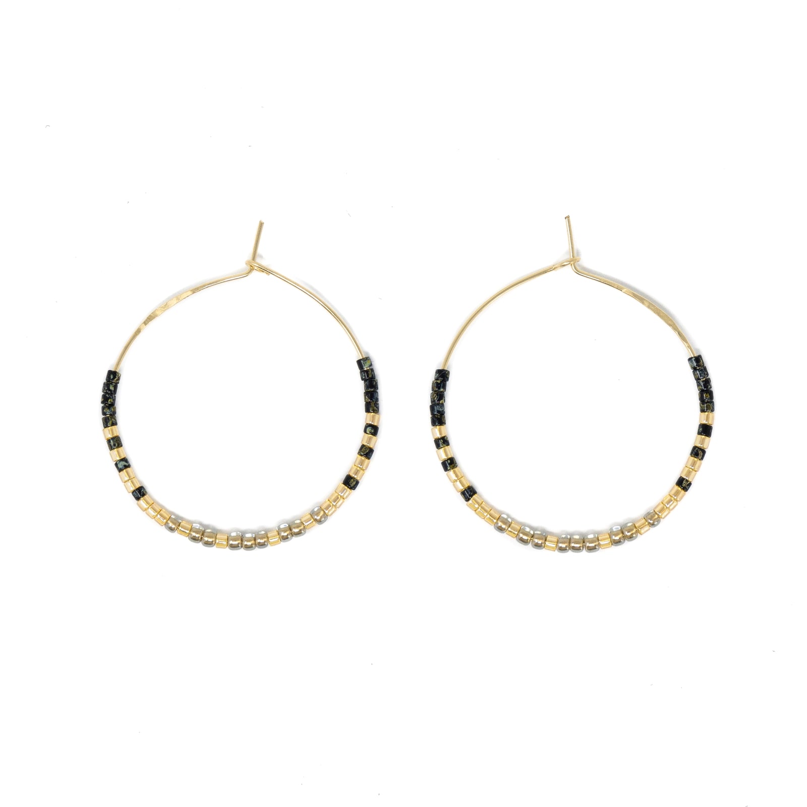 Black & Gold - Holiday at the Sea Hoops