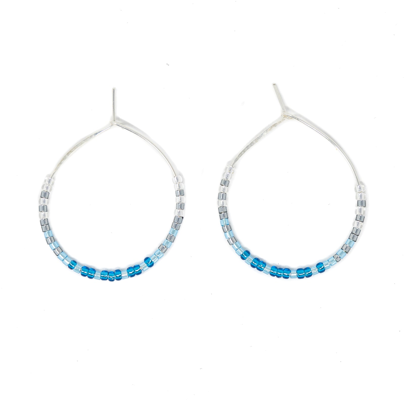 Blues & Silver - Holiday at the Sea Hoops