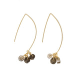 Smokey Quartz - Intention & Healing Earrings in Gold