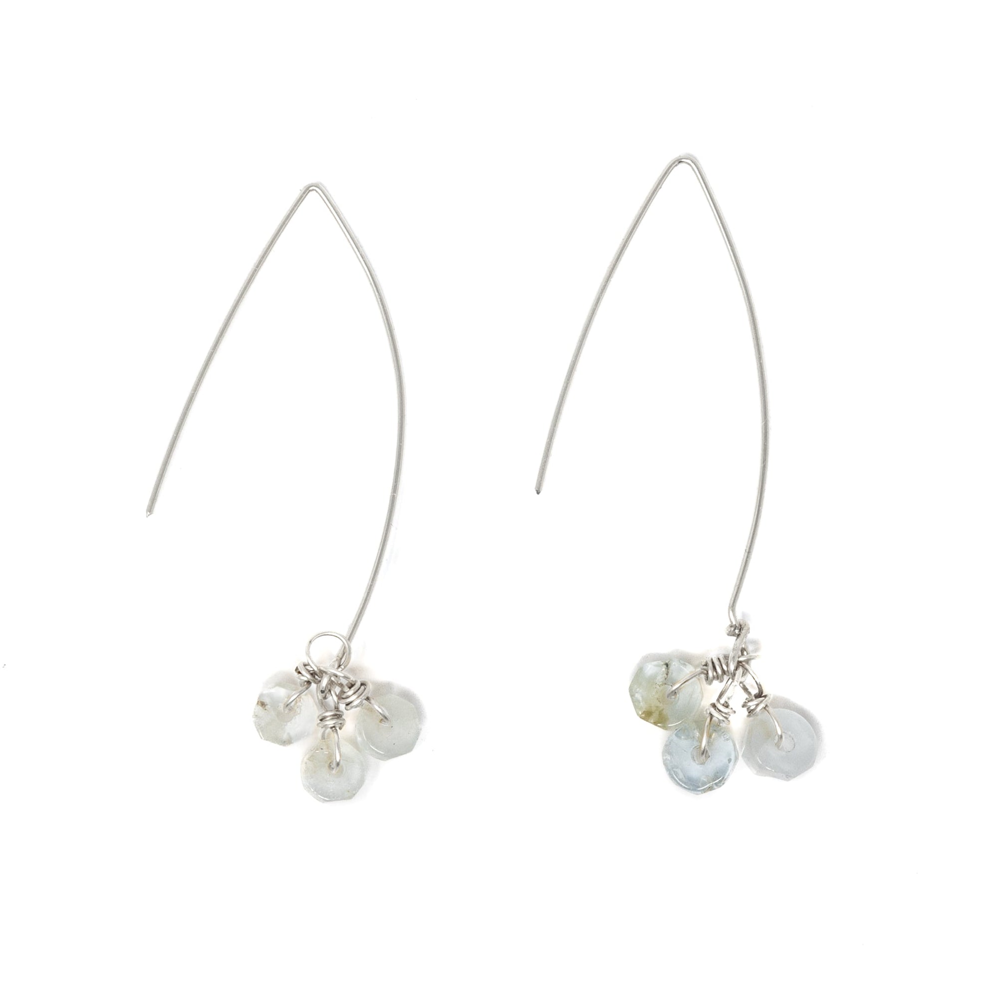 Aquamarine - Intention & Healing Earrings in Silver