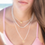 White & Gold Shell Necklace