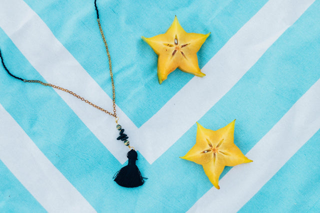 Black Tassel Necklace