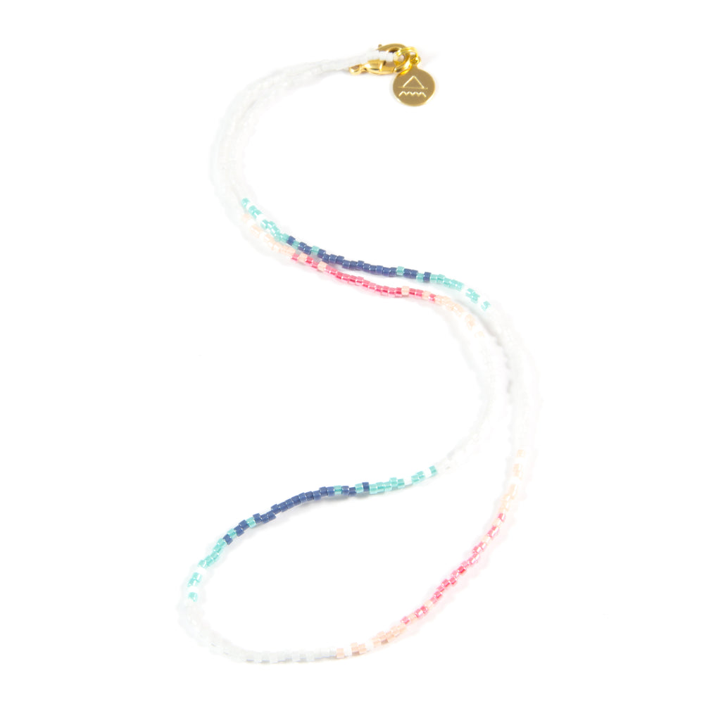 Blue & Watermelon Ombre Necklace