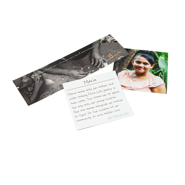 Teal & Navy Ombre Mermaid Necklace