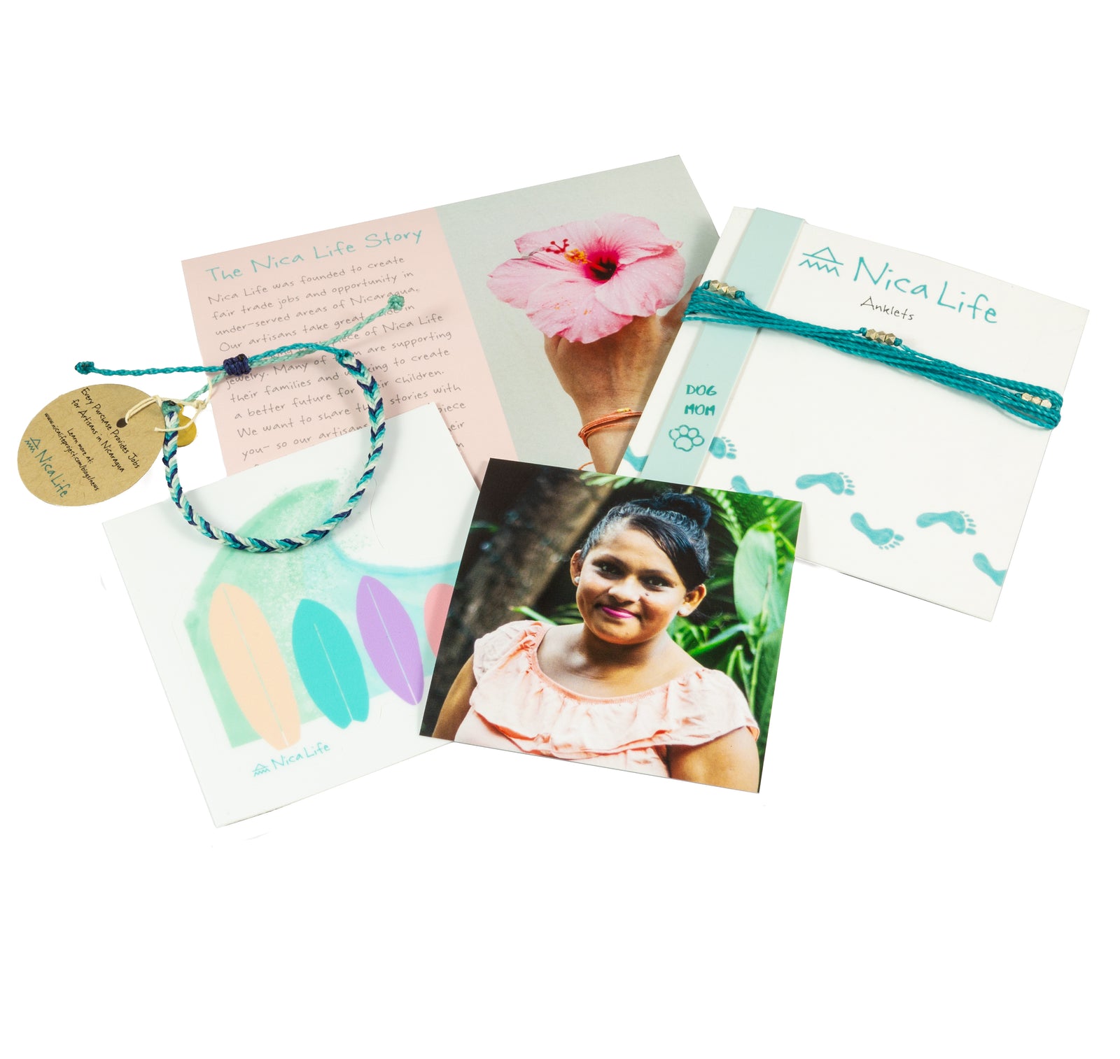 Dog Mom Gift Set- Anklet & Bracelet