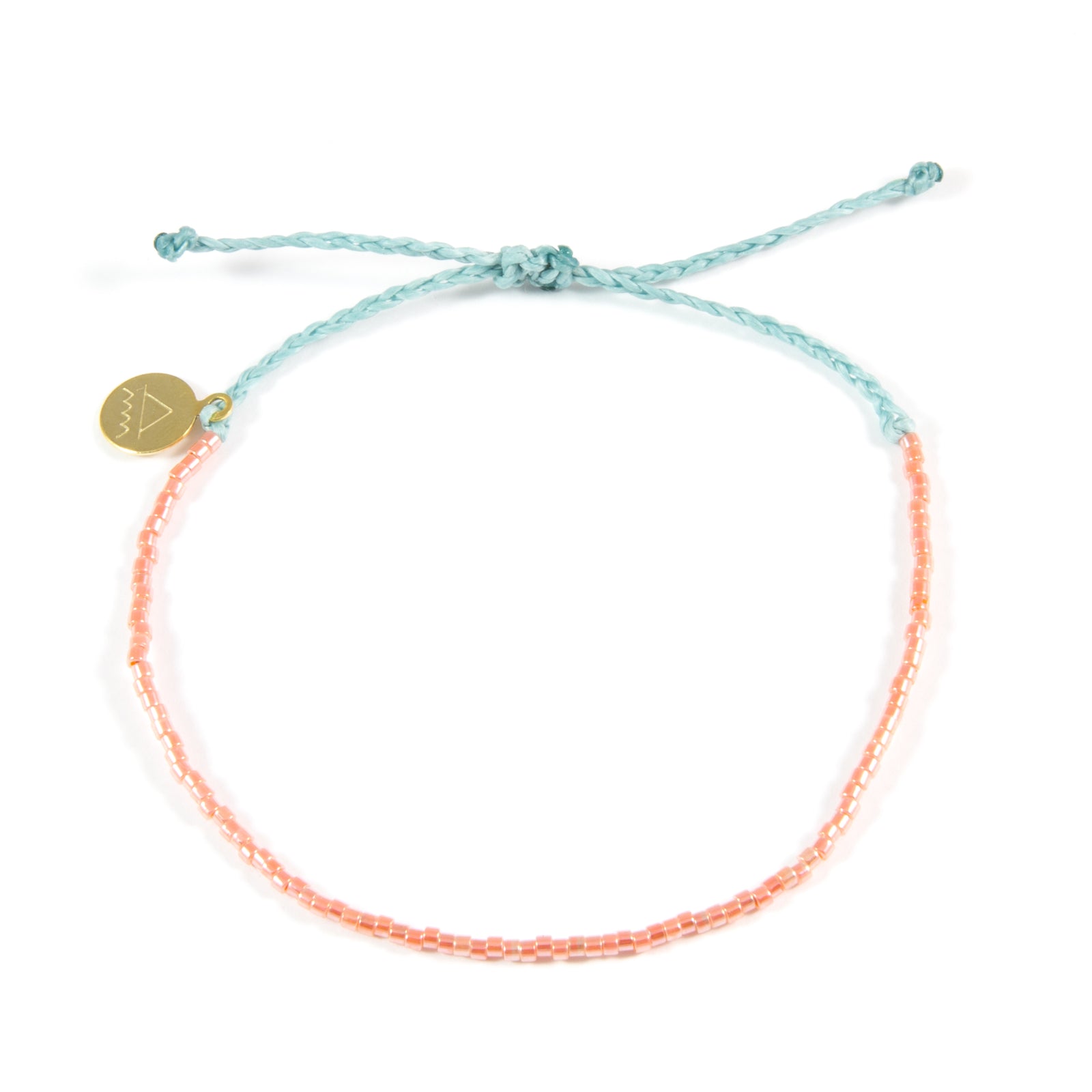 Coral Pearl Simple Bead Bracelet