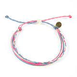 Denim Rose Braided Education Bracelet