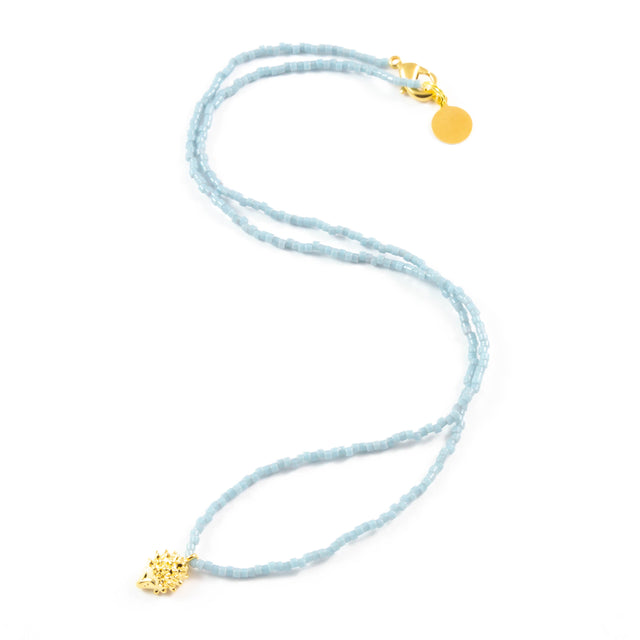 Ocean Hedgehog Tiny Charm Necklace