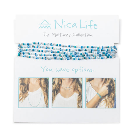 Silver & Blue Shine Bright Multiway