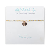 Silver & Rose Gold Shine Bright Rose Gold Palm Necklace