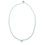 Silver & Blue Shine Bright North Star Charm Necklace