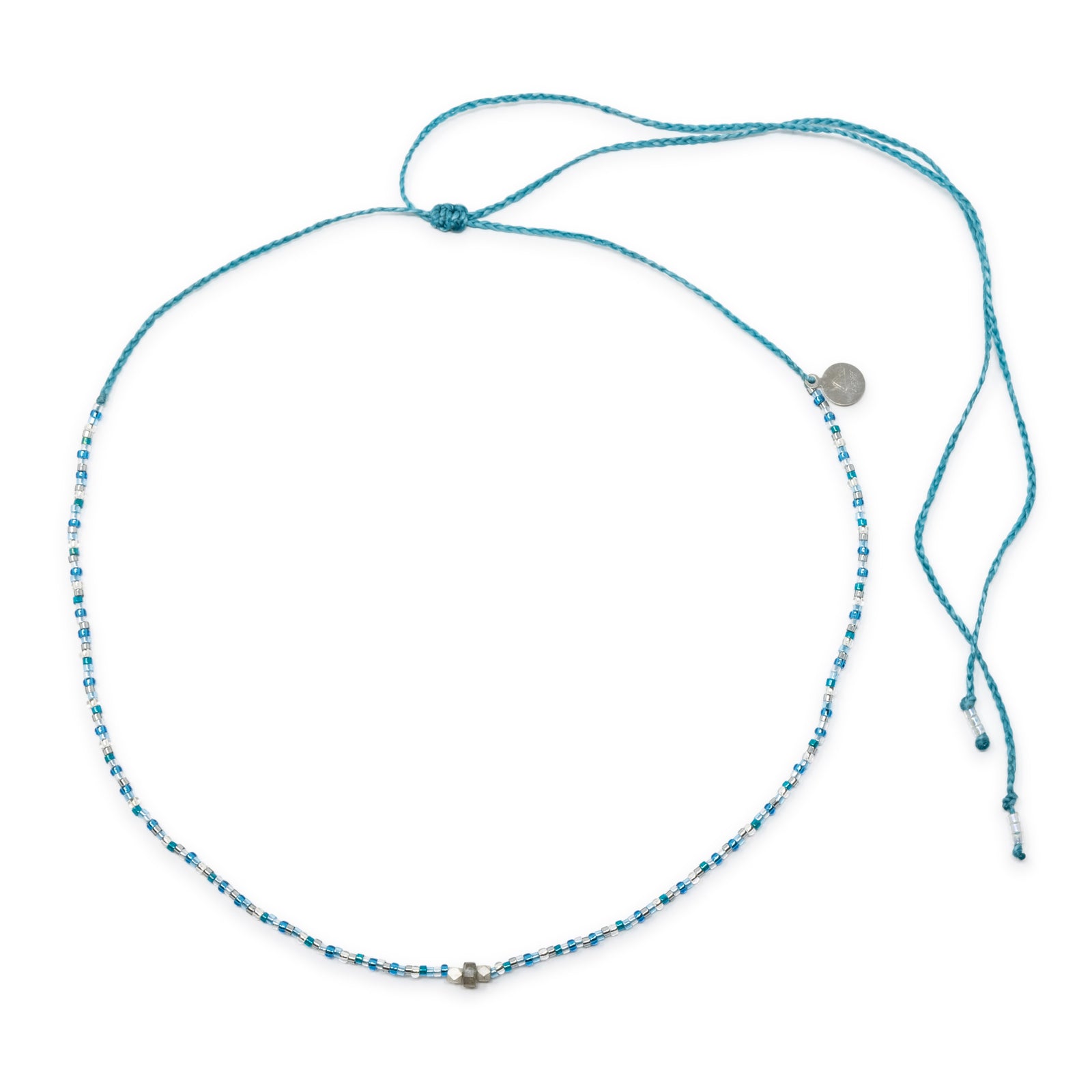 Silver & Blue  Labradorite Healing Choker