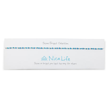 Silver & Blue Shine Bright Choker