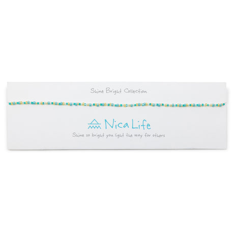Teal & Gold Shine Bright Choker