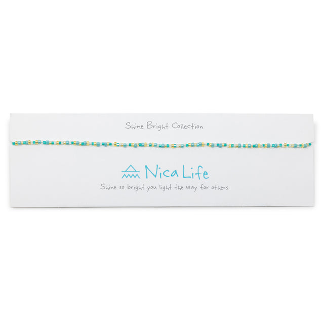 Teal & Gold Shine Bright Choker
