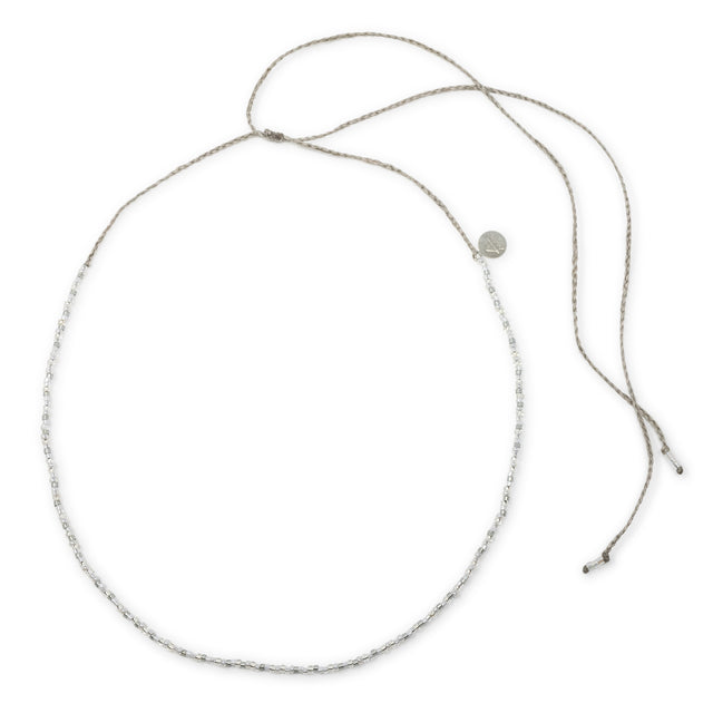 Silver & White Shine Bright Choker