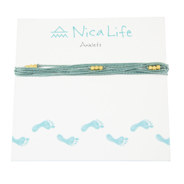 Stormy Ocean Macua Anklet