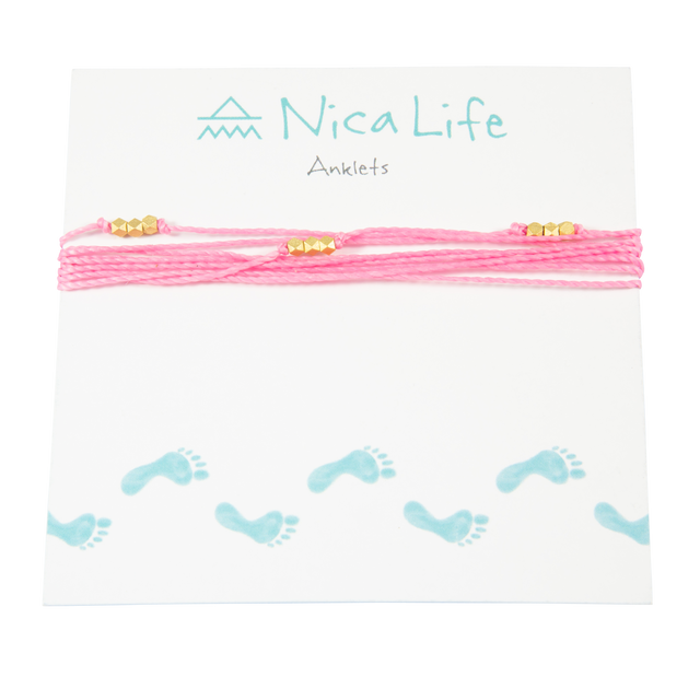 Pink Macua Anklet