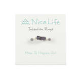 Iolite & Silver Intention Ring