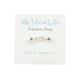 Rose Quartz & Silver Intention Ring