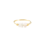 Rose Quartz & Gold Intention Ring