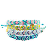 Blues Diamond Pattern Friendship Bracelet